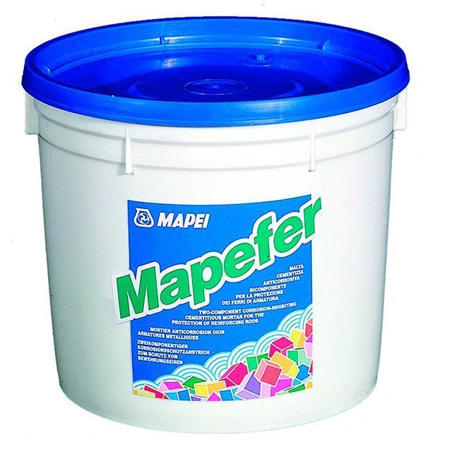 MAPEFER, 2-х комп. состав д/антикорроз. обработки арматуры при санации ж/б, 2 кг