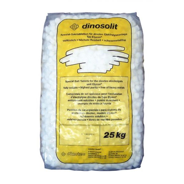 Специальная таблетированная соль dinosolit, ЦЕНА ЗА 1КГ (мешок 25 кг)