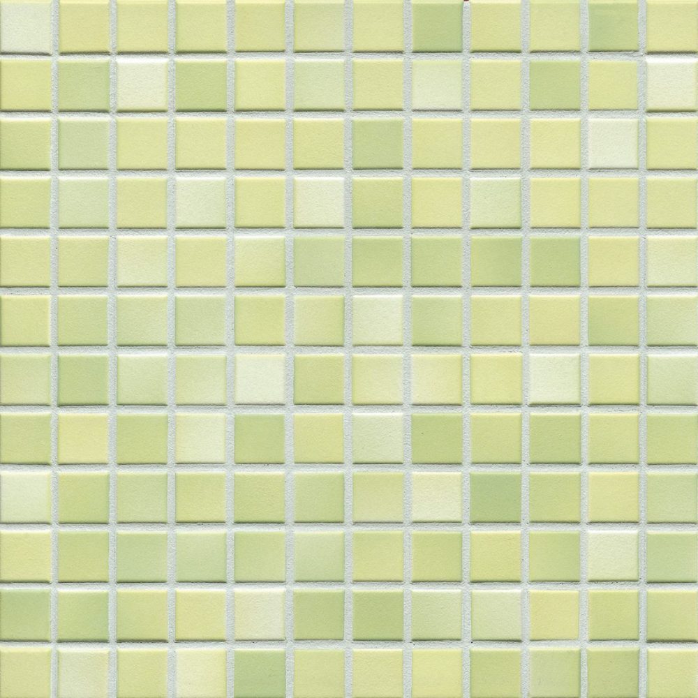 Мозаика серия Fresh 2,4 x 2,4 см Lime green mix Secura (противоскользящая R10/B)
