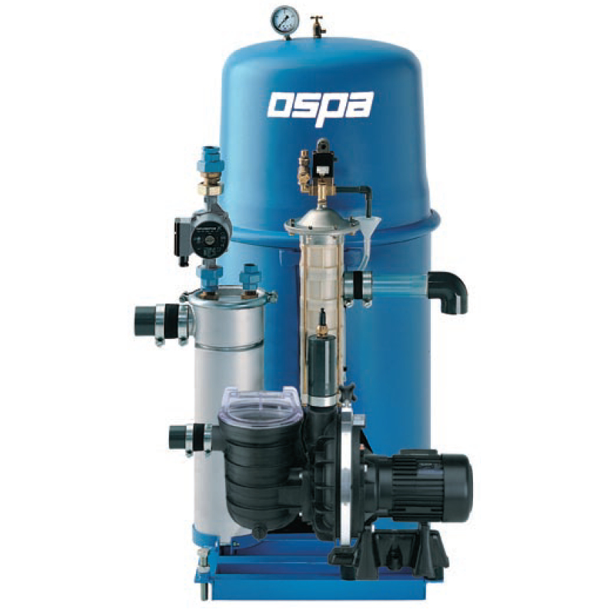 Фильтр Ospa 8 HA K с пласт. насосом 400В/0,55 кВт и пласт. префильтром