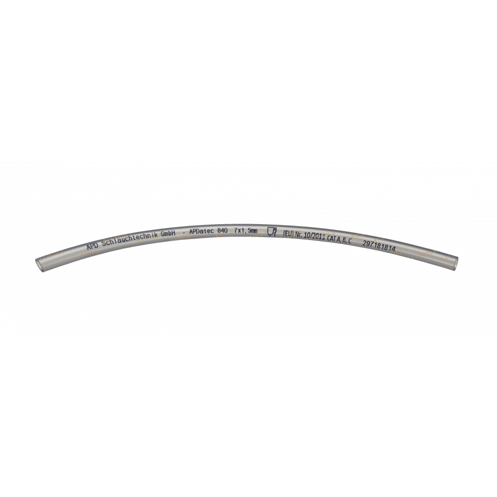 Шланг из ПТФЭ 7 IDX 1,5 - 300 мм (щелочной насос, подключение к ячейке)