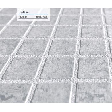 Пленка ПВХ ALKORPLAN CERAMICS с мозаичной 3D поверхностью Selene (светло-серая), 2 мм, 1,65х21 м