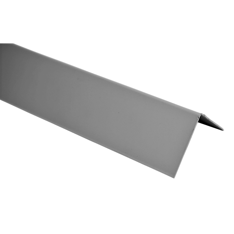 Металлический уголок внешний с ПВХ-покрытием ALKORPLAN Grey (серый), 1,4 мм, 5х5 см х 2 м