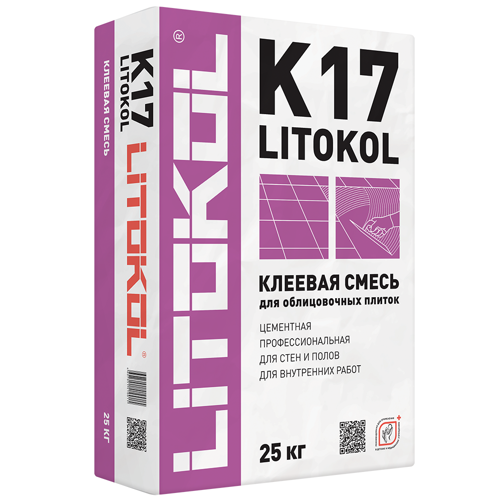 Клеевая смесь LITOKOL K17, 25 кг