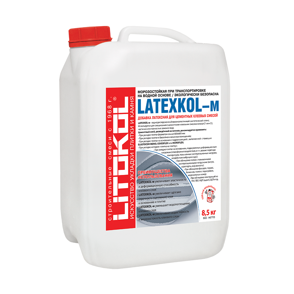 Латексная добавка LITOKOL LATEXKOL-m, 8,5 кг