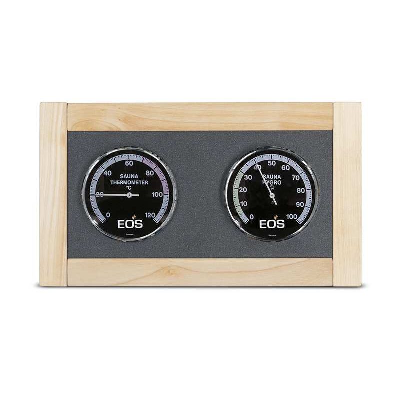 Термометр и гигрометр для сауны EOS 100L, корпус: клен, 340 x 195 мм