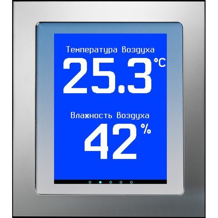 Дисплей Pool-Display T-F-T, t воды и воздуха, относ. влажность воздуха, накладной монтаж