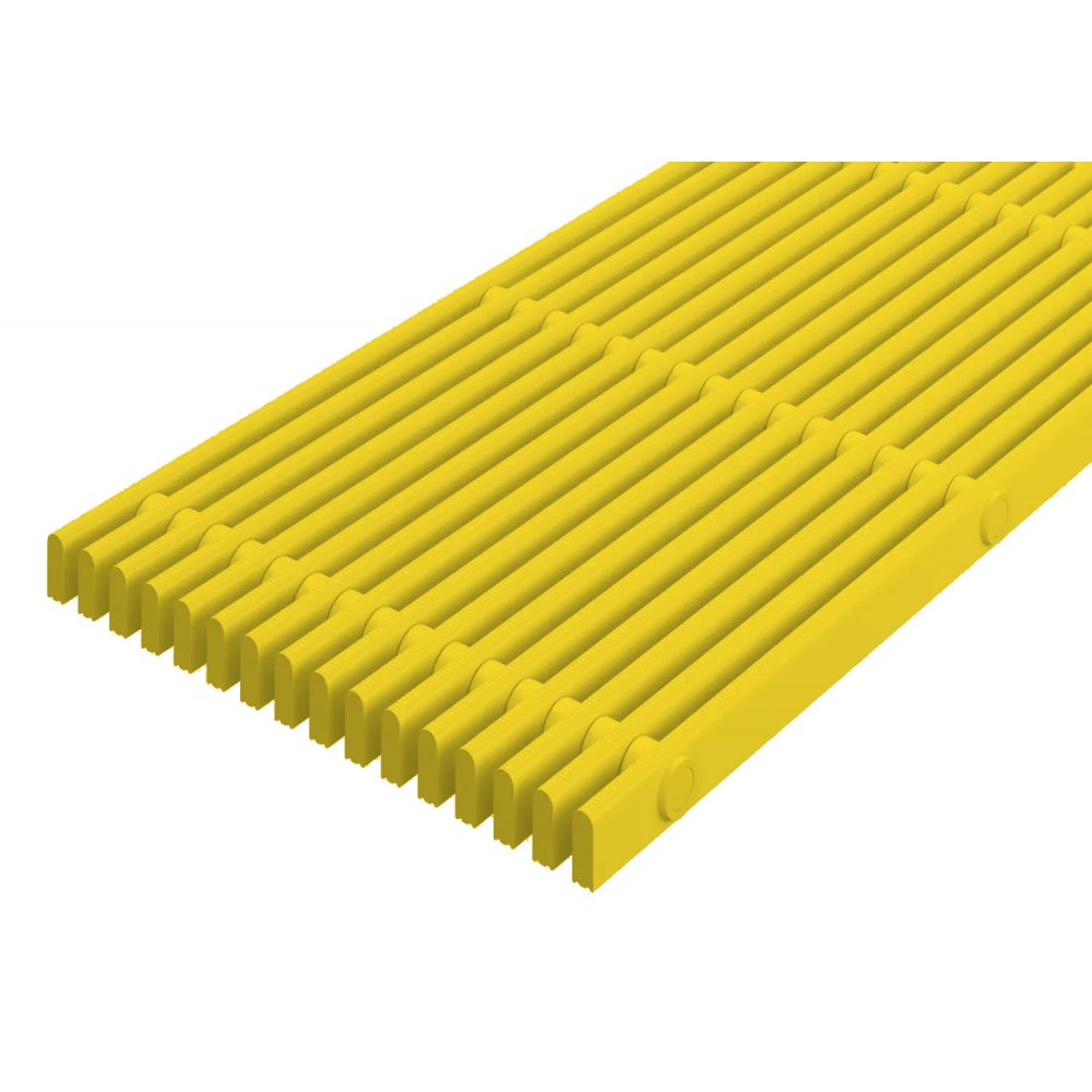 Решетка переливного лотка EMCO 724/22, 100-150 мм, желтая