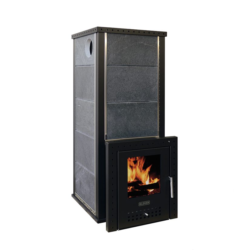 Дровяная печь для бани KLOVER RT 50-RV 310S, 40 кВт, для парной 30-50 м3, жадеит