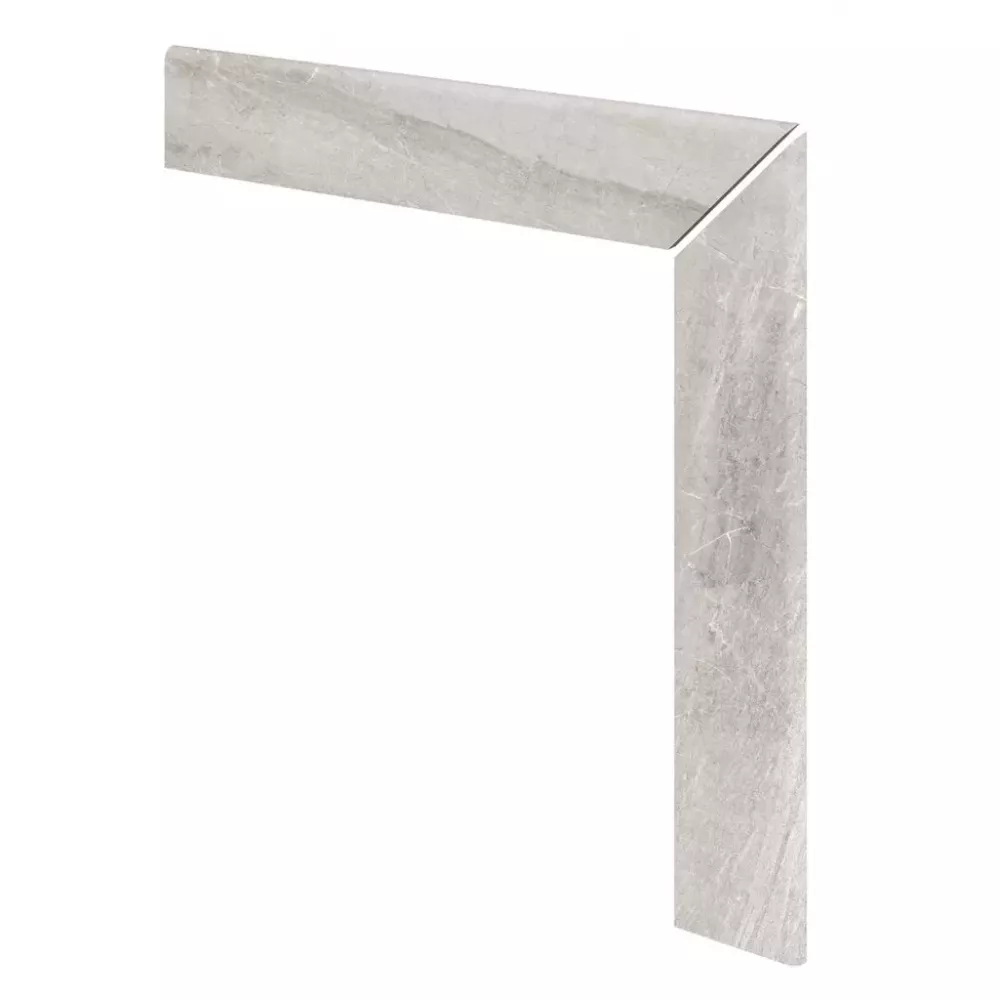 Плинтус для ступеней Exagres ZANQUIN INGLETADO RECTO IMPERIAL SIENA (светло-бежевый), 59,6x59,6 см