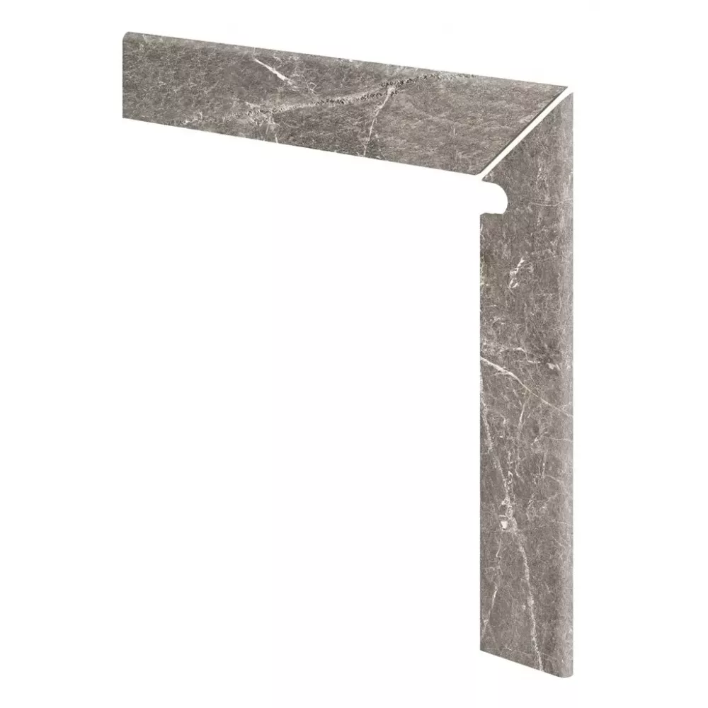 Плинтус для ступеней Exagres ZANQUIN INGLETADO ML IMPERIAL MOCA (мокко), правый, 59,6x59,6 см