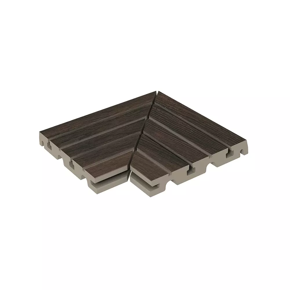 Угол решетки Exagres ANGULO REJILLA LIZANA NOGAL (ореховое дерево), левый/правый, 24.5x33 см