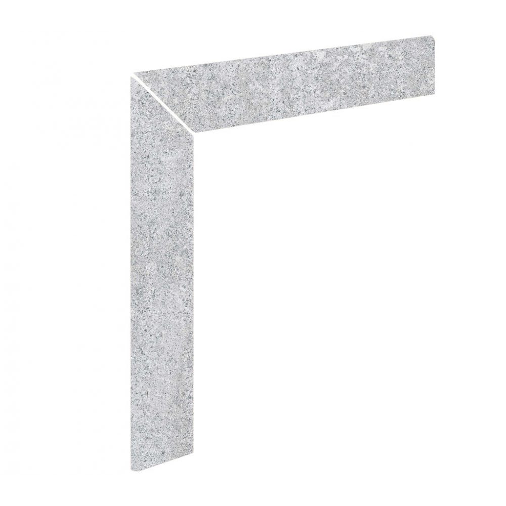 Плинтус для ступеней Exagres ZANQUIN INGLETADO RECTO OPERA SILVER (серебряный), 59,6x59,6 см