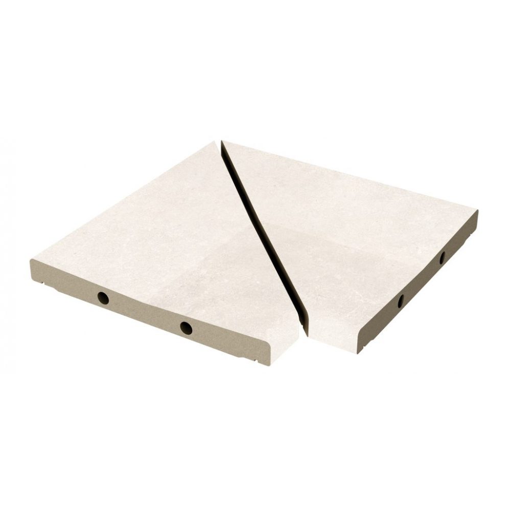 Угол решетки Exagres ANGULO REJILLA MODULAR PROVENZA BIANCO (слоновая кость), 30x30 см