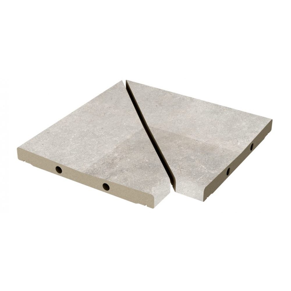 Угол решетки Exagres ANGULO REJILLA MODULAR PROVENZA GRIGIO (светло-серый), 30x30 см