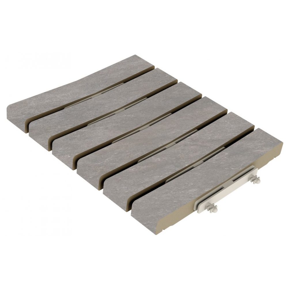 Решетка модульная Exagres REJILLA MODULAR PROVENZA NEBBIA (серая), 24,5x30 см