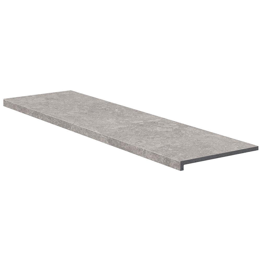 Ступень прямая верхняя Exagres PELDAÑO RECTO BEDFORD PEARL (жемчужная), 33x120x3 см