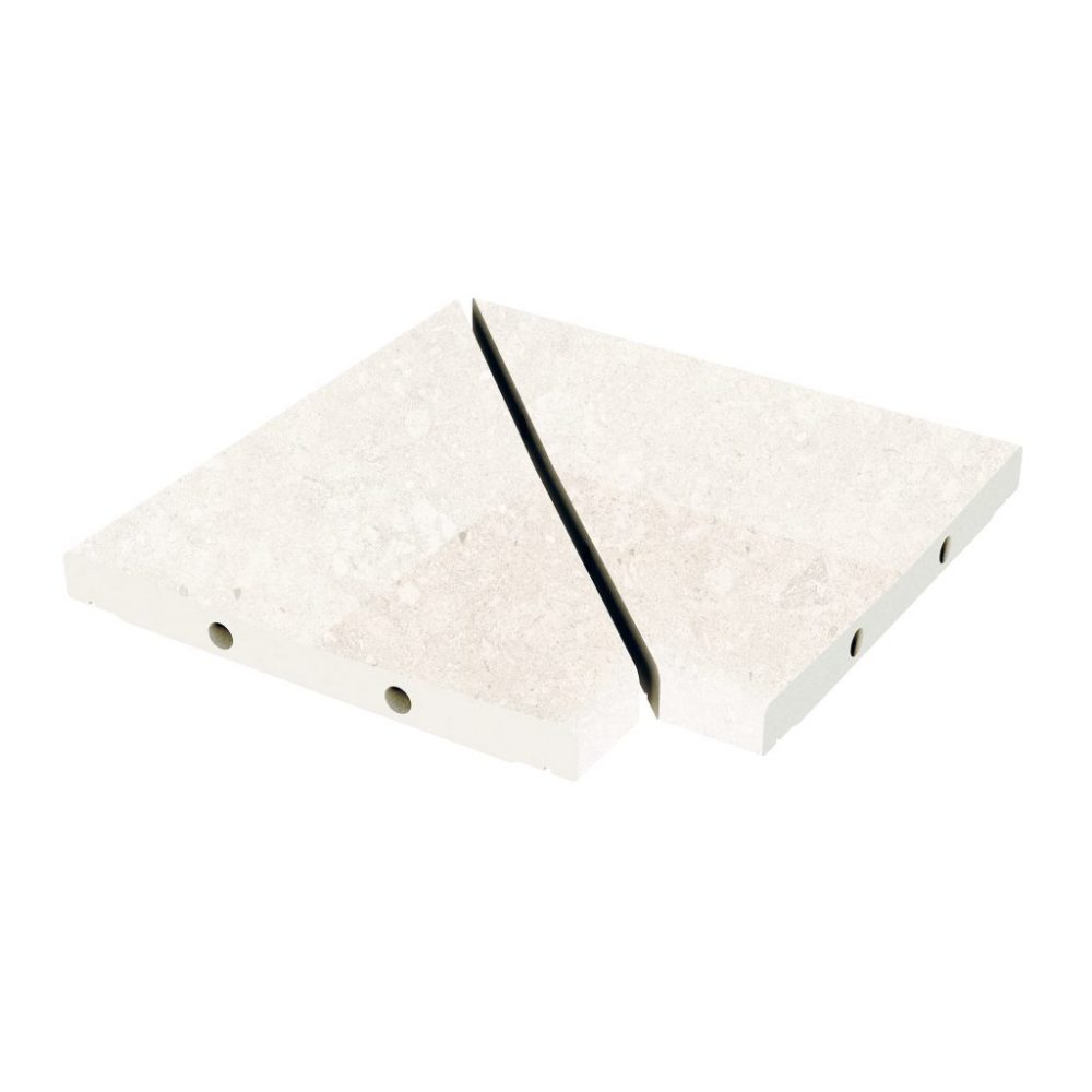 Угол решетки Exagres ANGULO REJILLA MODULAR BEDFORD WHITE (белый), 30x30 см