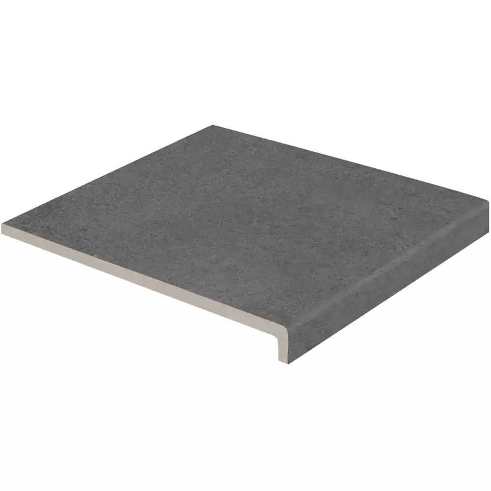 Ступень прямая верхняя Exagres PELDAÑO RECTO ESSENZA GRAFITE (графит), анти-слип, 33x33x3 см