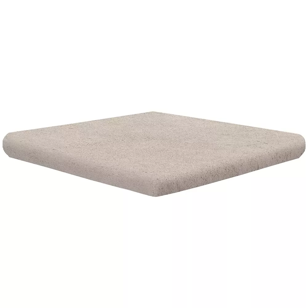 Ступень угловая Exagres CARTABON ML ESSENZA CRETA (серая), анти-слип, 33x33x4 см