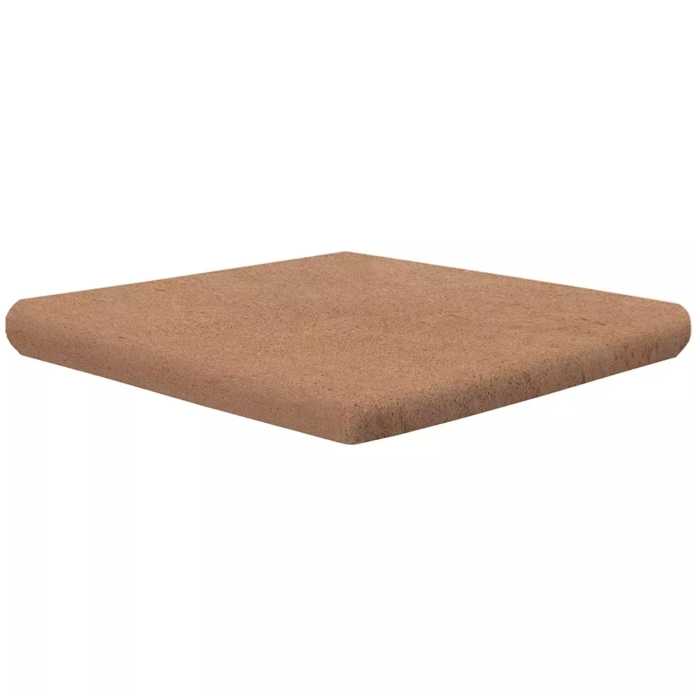 Ступень угловая Exagres CARTABON ML ESSENZA RUST (коричневая), анти-слип, 33x33x4 см