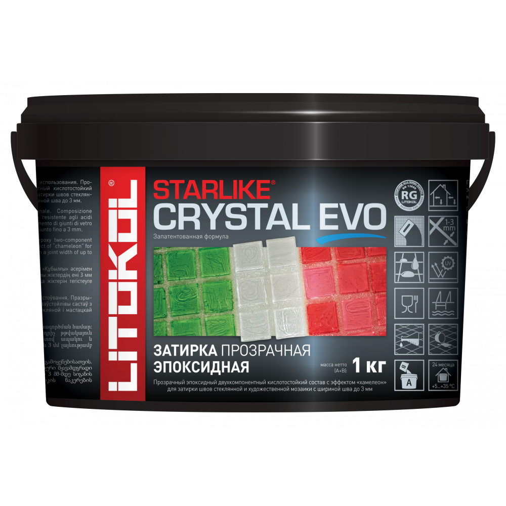 Затирочная смесь LITOKOL STARLIKE EVO S700 CRYSTAL, 1 кг