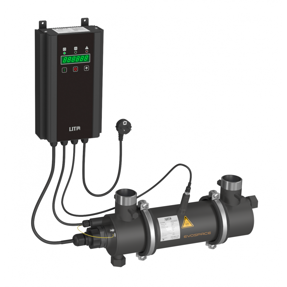 УФ-устaновкa Evospace UV-1, макс. производительность 10 м3/ч, G 2"