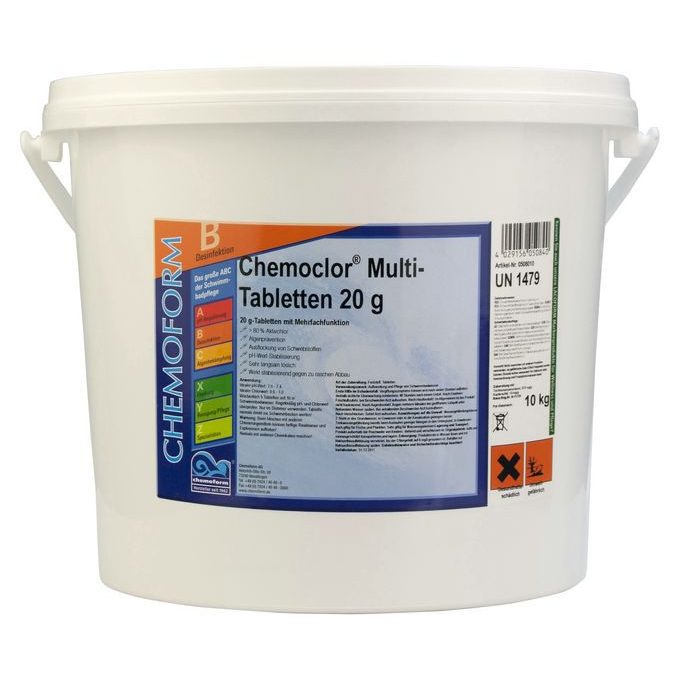 Медленный хлор комплексный в таблетках (20 г), 10 кг