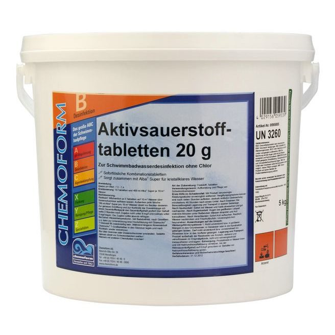 Аквабланк О2 в таблетках (20г), 5 кг