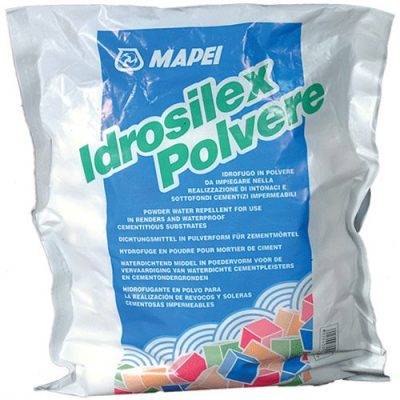 IDROSILEX, сухая гидроизоляционная добавка для цементных растворов, 1 кг