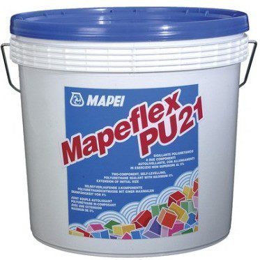 MAPEFLEX PU21, бежевый 2-х комп. саморасплывающийся герметик д/бетона, керамики, 10 кг