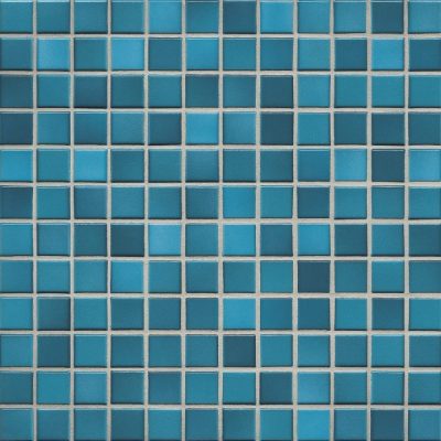 Мозаика серия Fresh 2,4 x 2,4 см Pacific blue mix glossy (глазурованная)