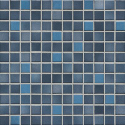Мозаика серия Fresh 2,4 x 2,4 см Midnight blue mix Secura (противоскользящая R10/B)