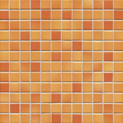 Мозаика серия Fresh 2,4 x 2,4 см Sunset orange mix Secura (противоскользящая R10/B)