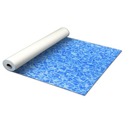 Пленка ПВХ ALKORPLAN 3000 противоскользящая Carrara (синий мрамор), 1,8 мм, 1,65х12,6 м