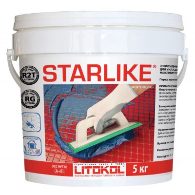 Затирочная смесь LITOKOL LITOCHROM STARLIKE  C.560 (Grigio Portland / Серый цемент), 5 кг
