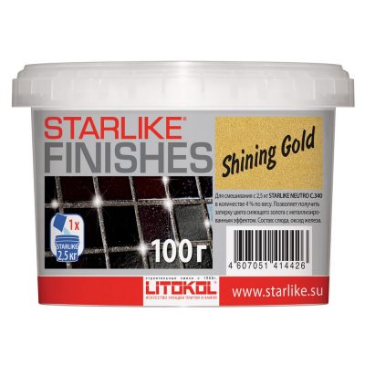Добавка LITOKOL STARLIKE "SHINING GOLD",  (золото), 100 г