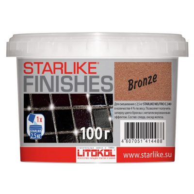 Добавка LITOKOL STARLIKE "BRONZE" ,(бронза), 100 г