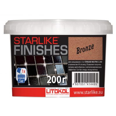 Добавка LITOKOL STARLIKE "BRONZE" ,(бронза), 200 г