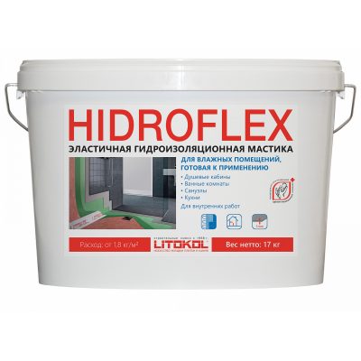 Гидроизоляция готовая LITOKOL HIDROFLEX, 17 кг