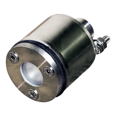 Прожектор светодиод. мини 3 Вт ”Холодный белый” 12 В из нерж. стали с закладной (пленка) (AISI 316)