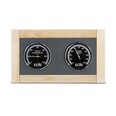 Термометр и гигрометр для сауны EOS 100L, корпус: клен, 340 x 195 мм