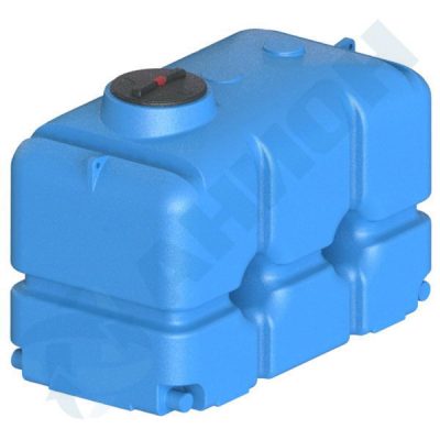Танк (емкость для воды) 2500 л прямоуг., 2110 x 1080 x 1500 мм, крышка с дыхат. клап., синий