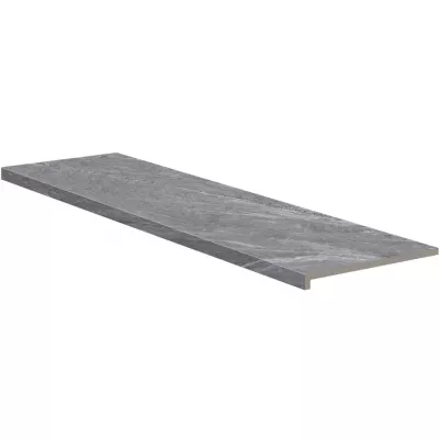 Ступень прямая верхняя Exagres PELDANO RECTO IMPERIAL CENIZA (пепельно-серая), 33x120x3 см