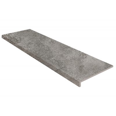 Ступень прямая верхняя Exagres PELDANO RECTO OPERA IRON (серая), 33x120x3 см