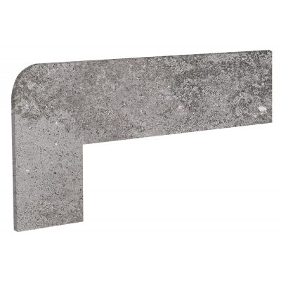Плинтус для ступеней Exagres ZANQUIN RECTO OPERA IRON (серый), левый, 42,3x17,5 см