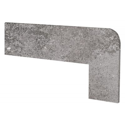 Плинтус для ступеней Exagres ZANQUIN RECTO OPERA IRON (серый), правый, 42,3x17,5 см