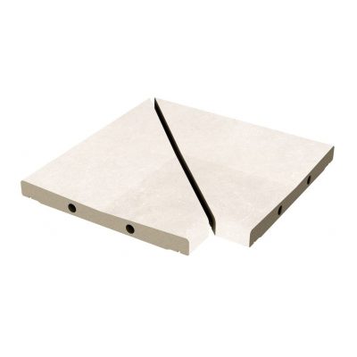 Угол решетки Exagres ANGULO REJILLA MODULAR PROVENZA BIANCO (слоновая кость), 30x30 см