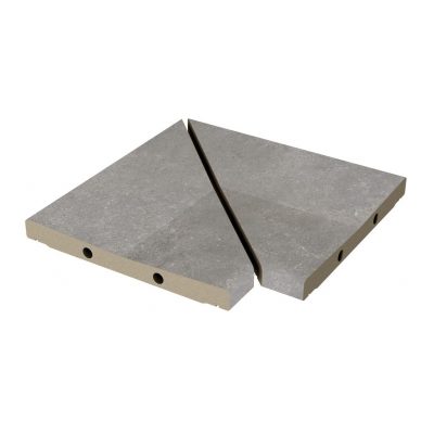 Угол решетки Exagres ANGULO REJILLA MODULAR PROVENZA NEBBIA (серый), 30x30 см