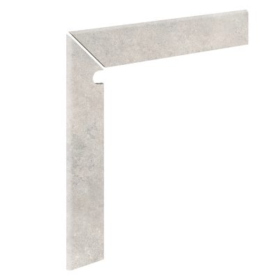 Плинтус для ступеней Exagres ZANQUIN INGLETADO ML PROVENZA GRIGIO (светло-серый) левый, 59,6x59,6 см